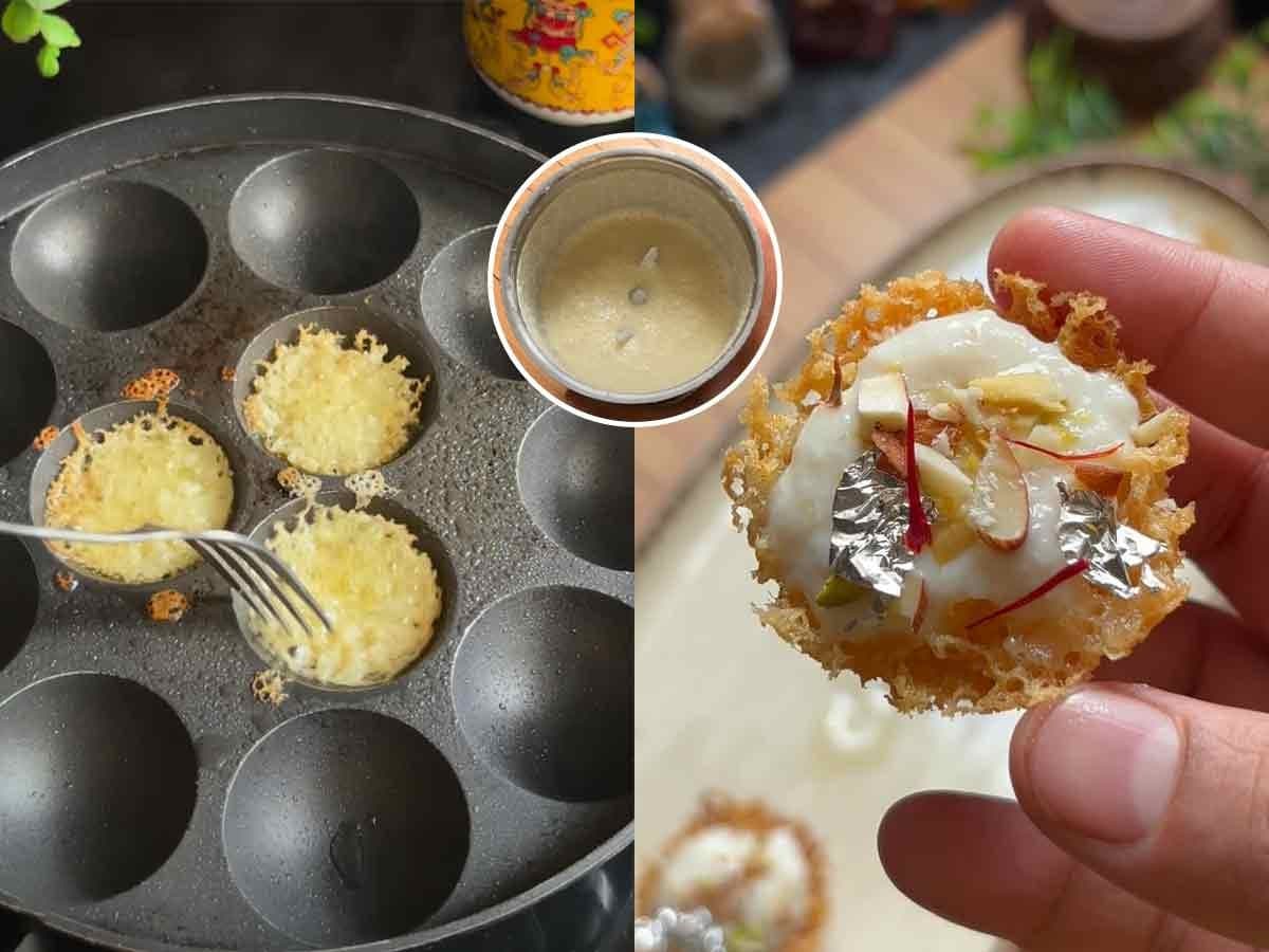 15 Minutes Recipes:आप्पेपात्रात करा कुरकुरीत राजस्थानी घेवर , पाहा भन्नाट आणि युनिक रेसिपी