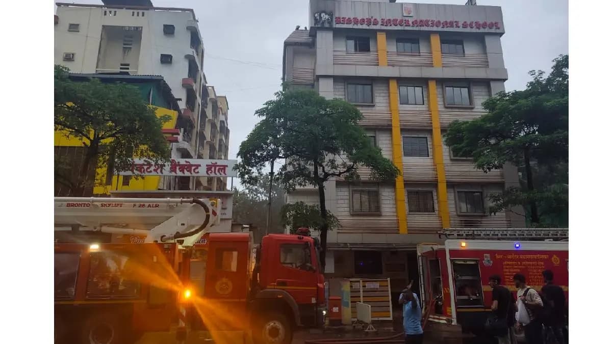 Fire incident in Bhayander:भाईंदरमध्ये शाळेच्या इमारतीला आग लागली