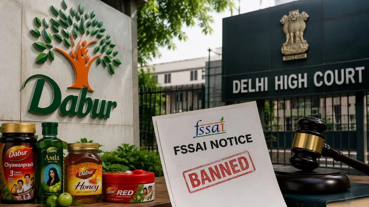 Dabur Challenges FSSAI Ban:डाबरने FSSAI च्या बंदी आदेशाला आव्हान दिले