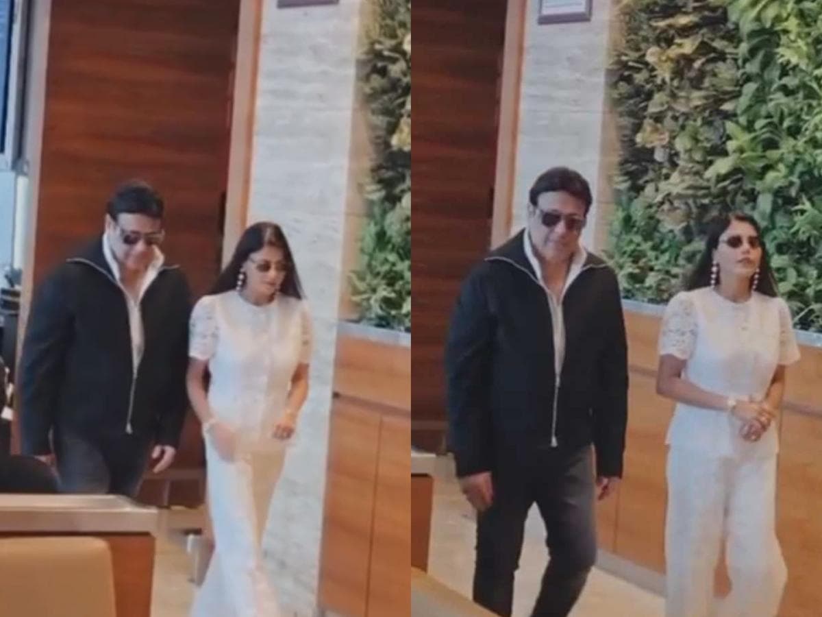Airport sighting of Govinda with actress Rani:गोविंदा आणि अभिनेत्री राणी एअरपोर्टवर एकत्र दिसले