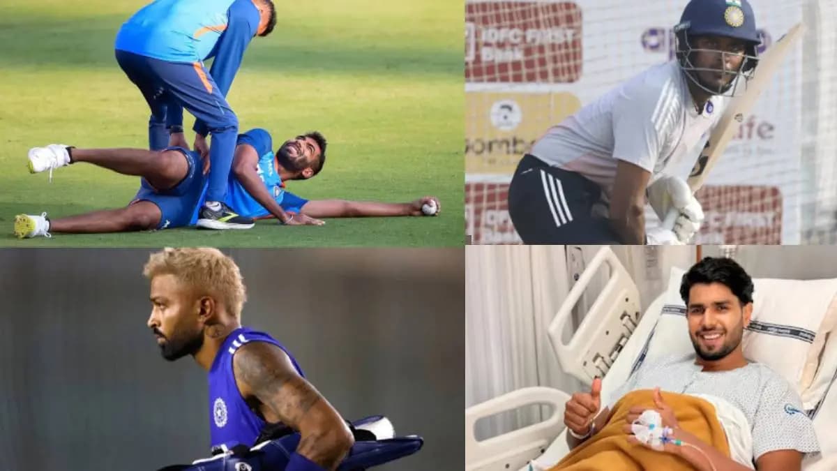 Injury Crisis for Indian Team: भारतीय संघावर मोठं संकट! एकावेळी १३ स्टार क्रिकेटपटूंची दुखापतीशी झुंज