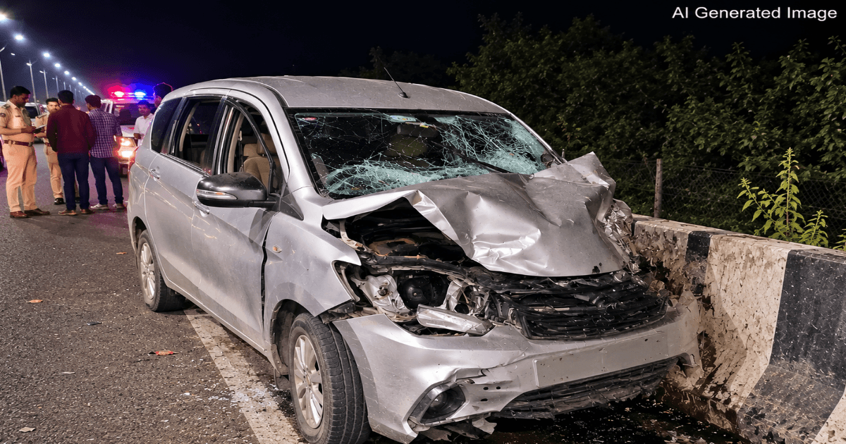 Accident in Junnar: समोरून आलेल्या वाहनाच्या दिव्यांमुळे भीषण अपघात