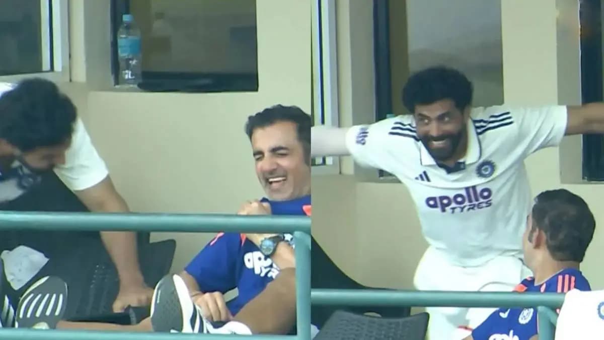 Ravindra Jadeja's Mimicry: रवींद्र जडेजाची नक्कल पाहून गंभीर खळखळून हसू लागला