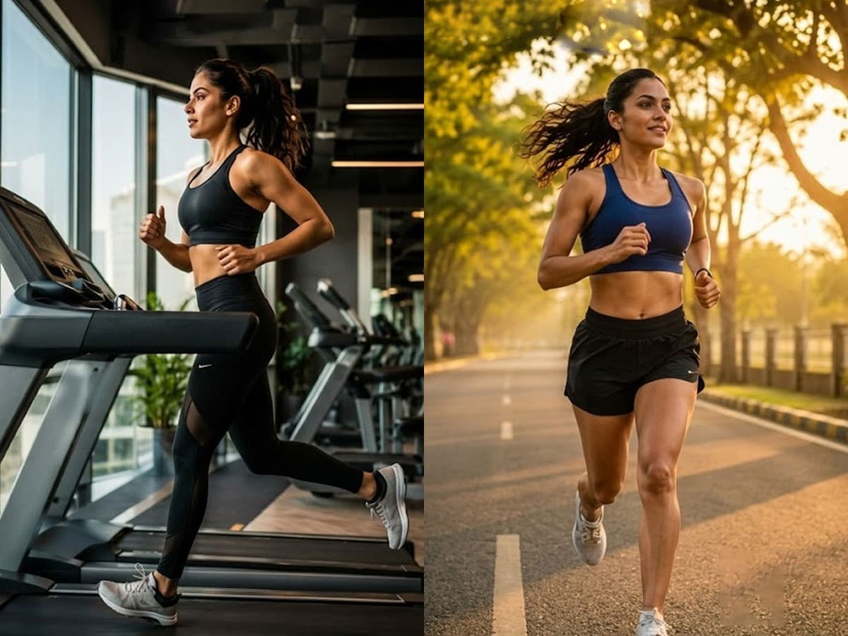 Treadmill vs Walking in Park:ट्रेडमिलवर धावणं की पार्कमध्ये चालणं?