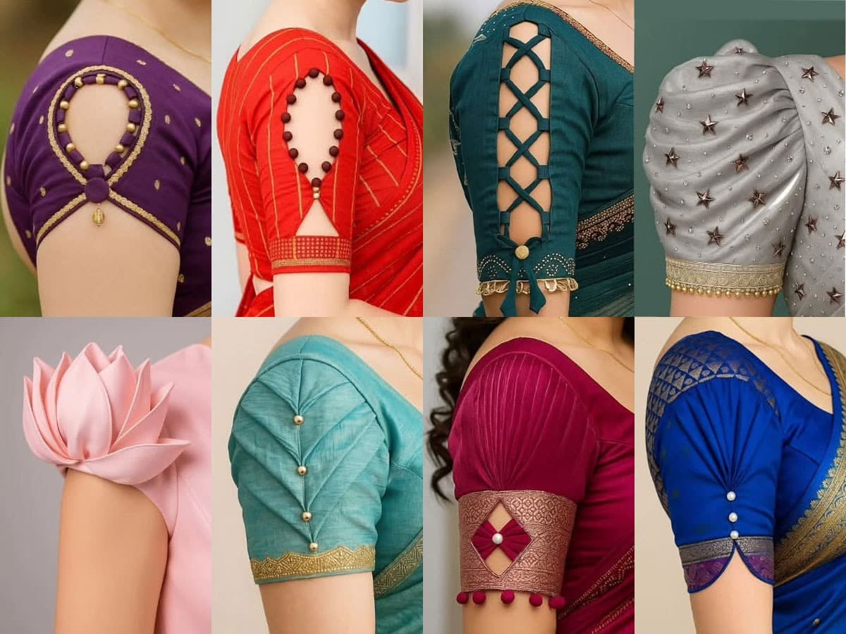 Latest Blouse Sleeve Designs:ब्लाऊज स्लिव्हजच्या ३० पेक्षा जास्त लेटेस्ट डिझाईन्स
