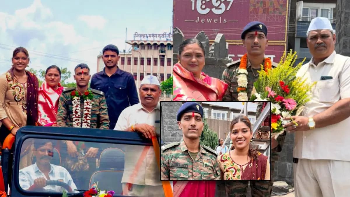 Brother joins the army:प्राजक्ता चव्हाणच्या भावाने देशसेवेसाठी सैन्यात प्रवेश केला