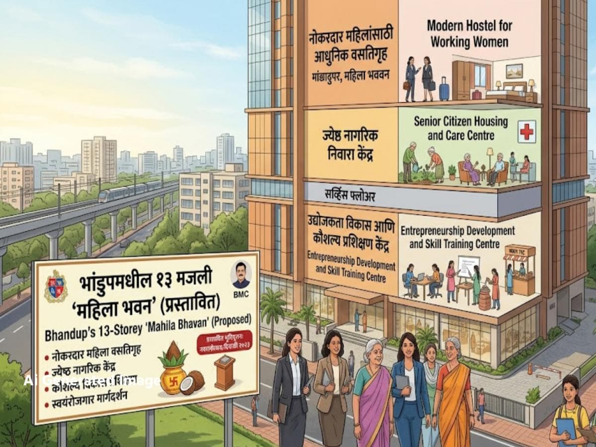 New Women's Building in Bhandup: भांडुपमध्ये पालिकेचे १३ मजली 'महिला भवन'; स्वयंरोजगारासाठी प्रशिक्षण, ज्येष्ठ नागरिक निवारा केंद्र