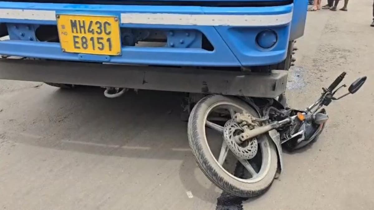 Truck Accident in Vasai:गॅस सिलिंडरने भरलेल्या ट्रकची दुचाकीला धडक; एक ठार, एक जखमी