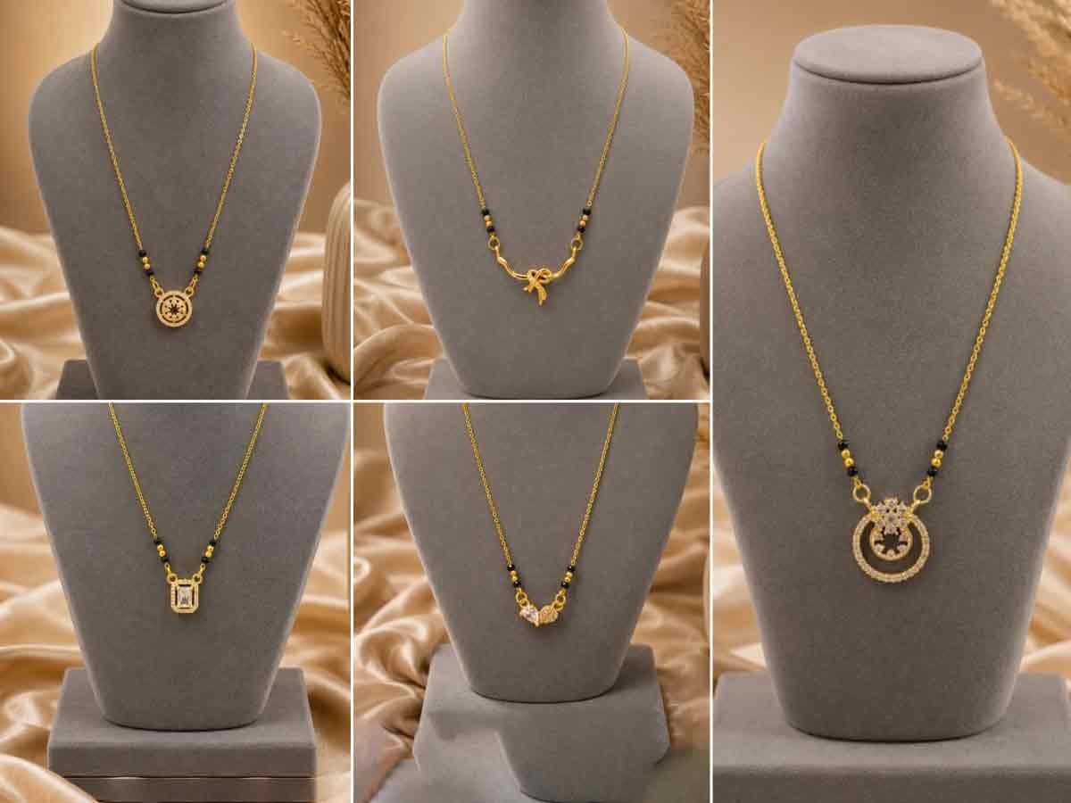 Elegant Lightweight Mangalsutra:दैनंदिन वापरासाठी कमी वजनाचे मंगळसूत्र