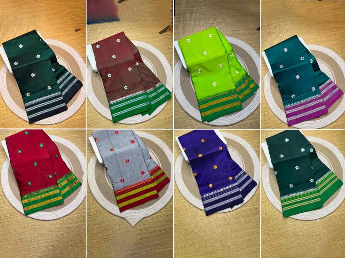 Traditional Cotton Sarees: श्रावणात नेसा सदाफुली बुट्टीची नारायणपेठ कॉटन साडी!