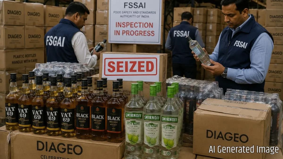 Diageo India Seizure: VAT 69, स्मरनॉफसह प्रसिद्ध मद्य ब्रँड्सच्या बाटल्यांचे १८ हजार बॉक्स जप्त
