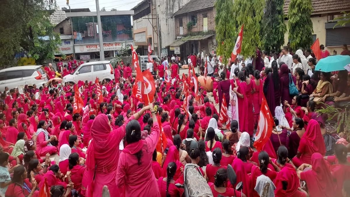 Protest in Shahapur: शहापूरमध्ये शेतकरी, मजुरांचे ‘जेल भरो’ आंदोलन